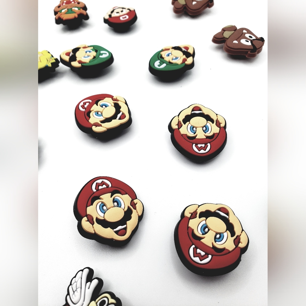 Mario Brother's Croc Charms